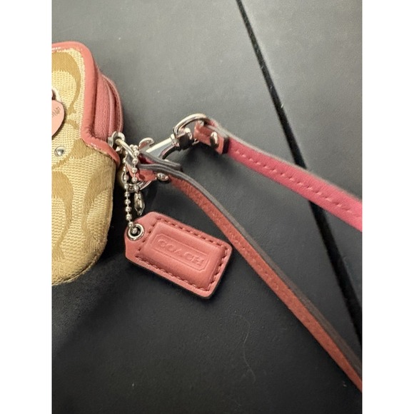 Coach Bleecker Beige & Pink Signature C Canvas Tote w/Matching Wallet See Desc - Picture 11 of 16